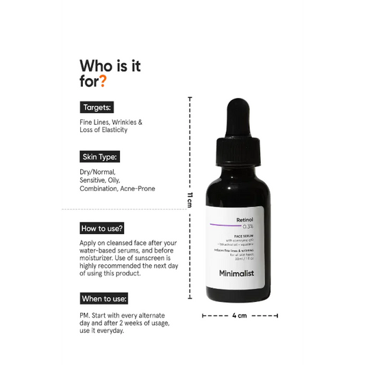 Minimalist Retinol 0.3% Face Serum