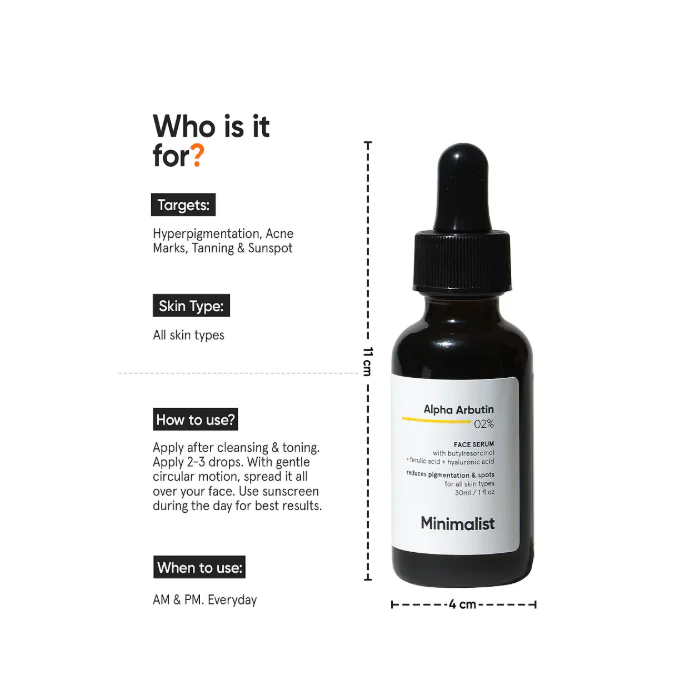 Minimalist Alpha Arbutin 2% Face Serum