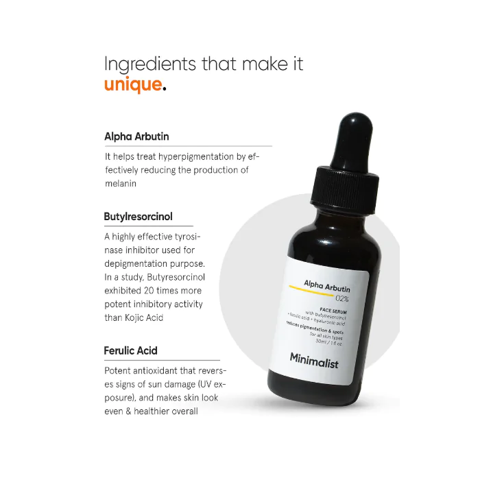 Minimalist Alpha Arbutin 2% Face Serum