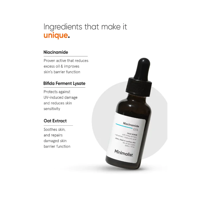 Minimalist Niacinamide 5% Face Serum