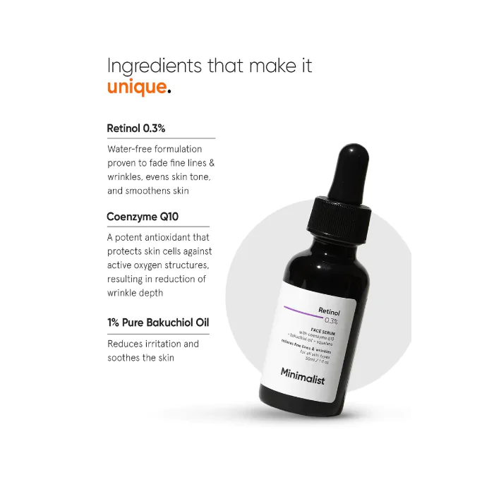 Minimalist Retinol 0.3% Face Serum