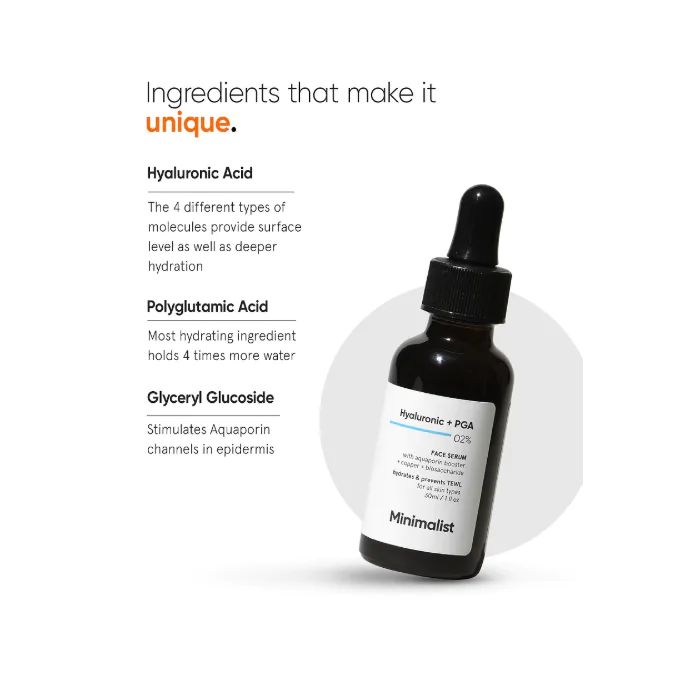 Minimalist Hyaluronic + PGA 2% Face Serum
